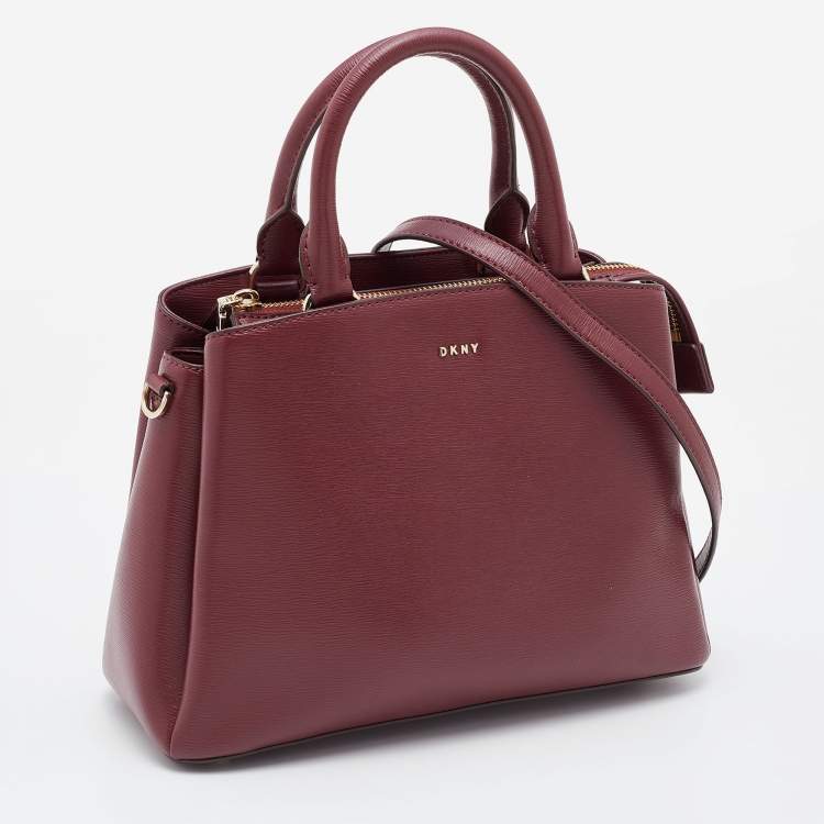 Pre Owned DKNY Red Leather Paige Dome Satchel