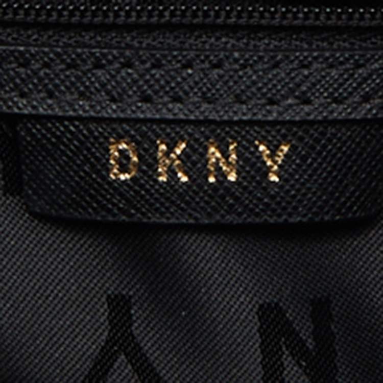Pre Owned DKNY Pink Leather Bryant Top Zip Shoulder Bag