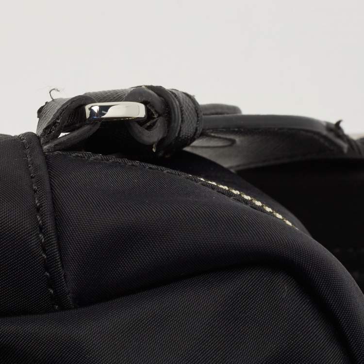 مملوكة مسبقًا DKNY Black Nylon Logo Crossbody Bag