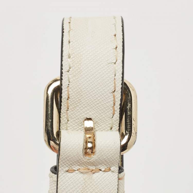 Pre Owned DKNY White Saffiano Leather Bryant Park Tote