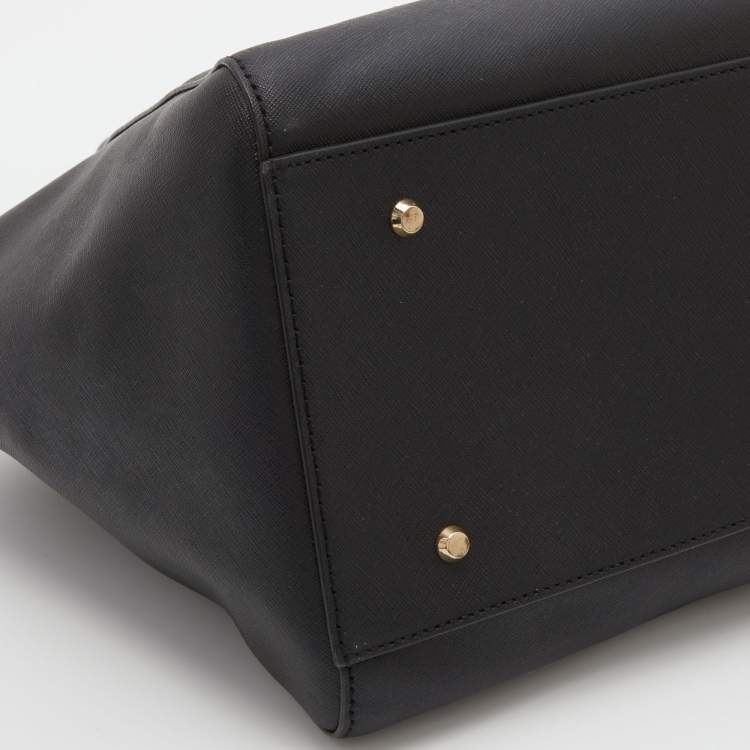 Pre Owned DKNY Black Leather Bryant Park Satchel
