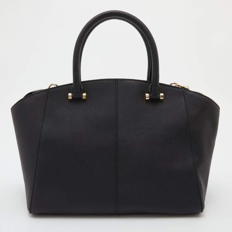 Pre Owned DKNY Black Leather Bryant Park Satchel