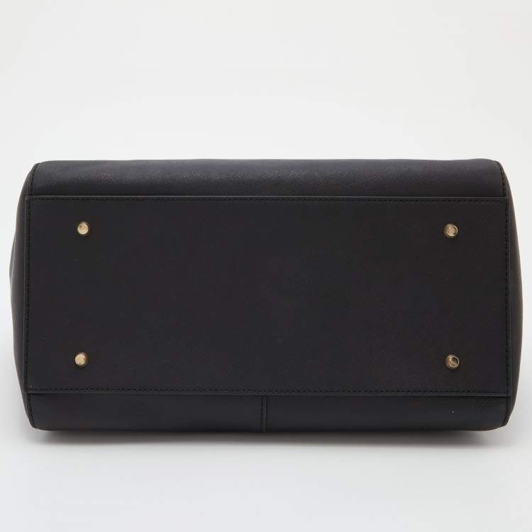 Pre Owned DKNY Black Leather Bryant Park Satchel