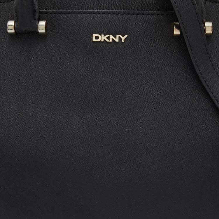 Pre Owned DKNY Black Leather Bryant Park Satchel