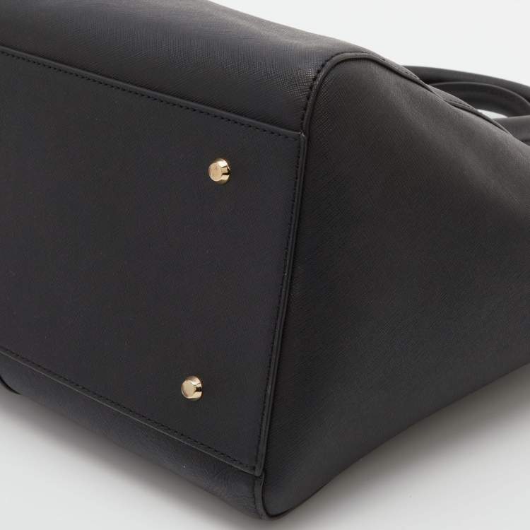 Pre Owned DKNY Black Leather Bryant Park Satchel