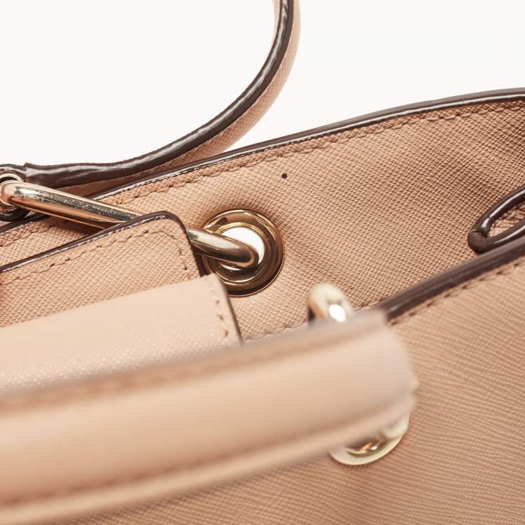 Pre Owned DKNY Beige Leather Tote