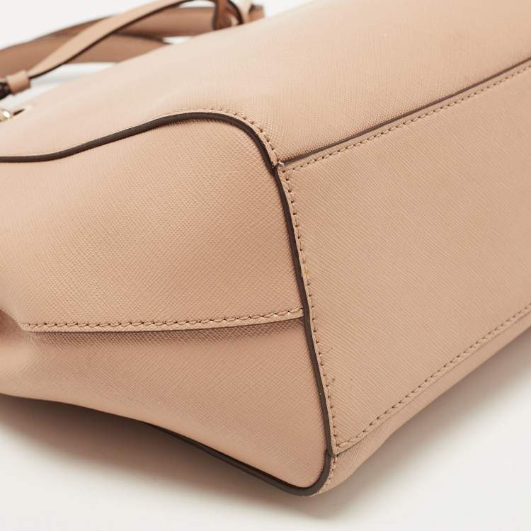 Pre Owned DKNY Beige Leather Tote