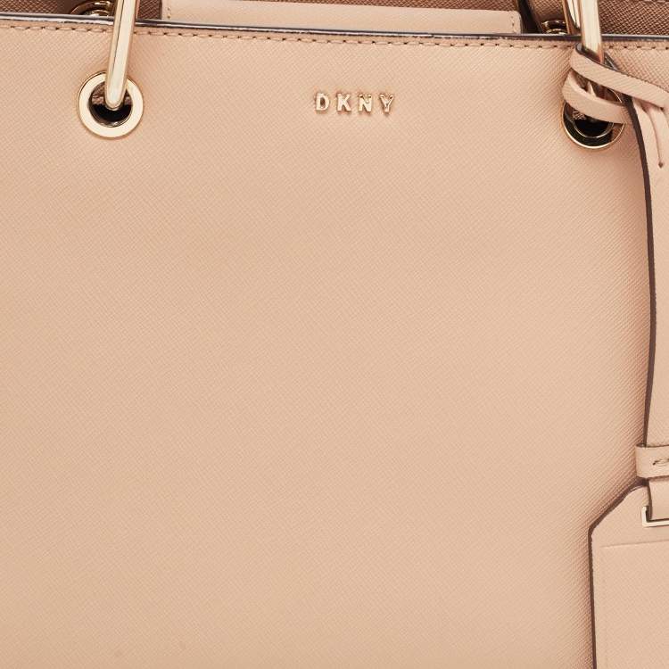 Pre Owned DKNY Beige Leather Tote