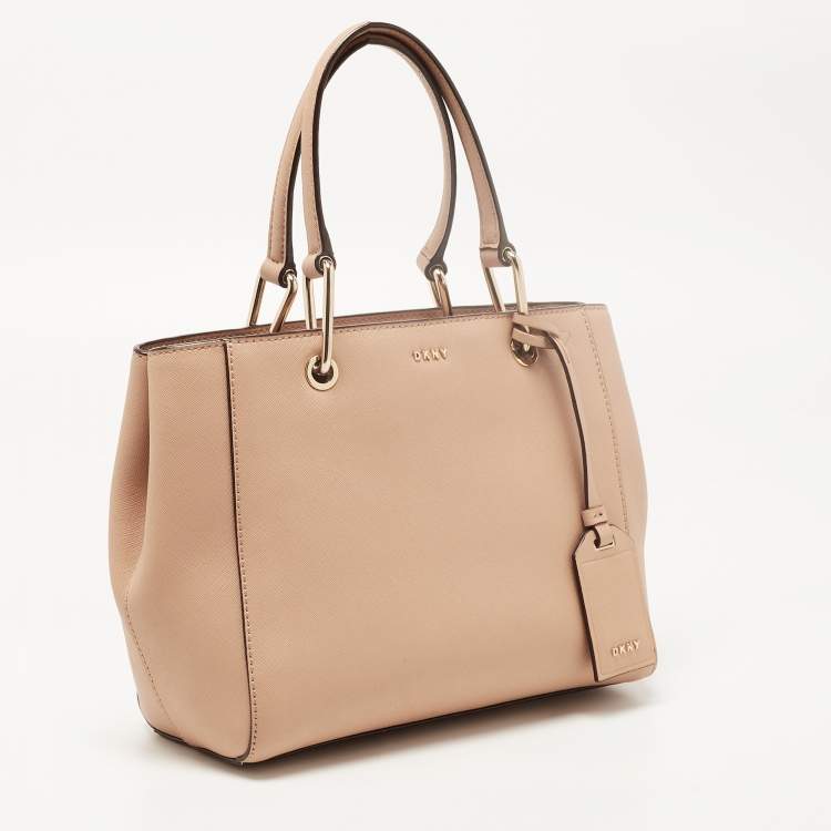 Pre Owned DKNY Beige Leather Tote