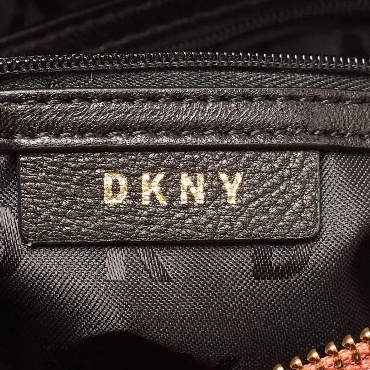 Pre Owned DKNY Rose Pink Quilted Leather Chain Tote