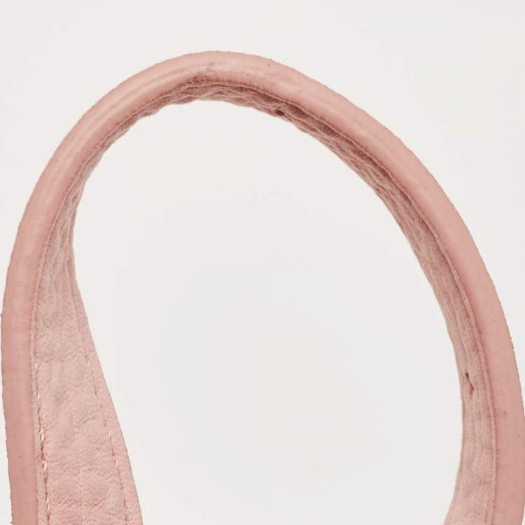 Pre Owned DKNY Pink Perforated Nubuck Tote