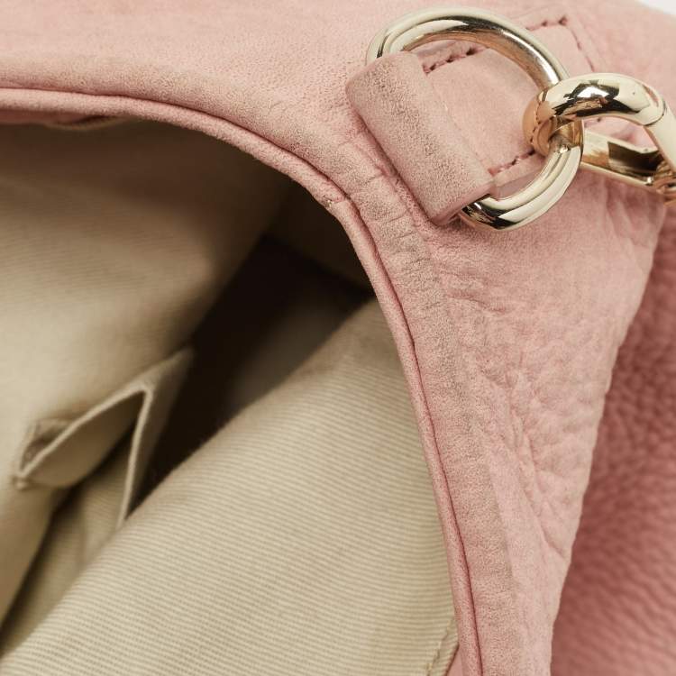 Pre Owned DKNY Pink Perforated Nubuck Tote