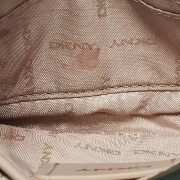 Pre Owned DKNY Green Quilted Leather Allen Chain Shoulder Bag