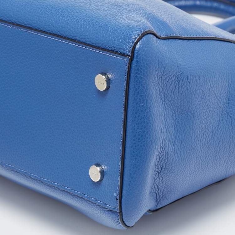 Pre Owned DKNY Blue Leather Whitney Work Tote