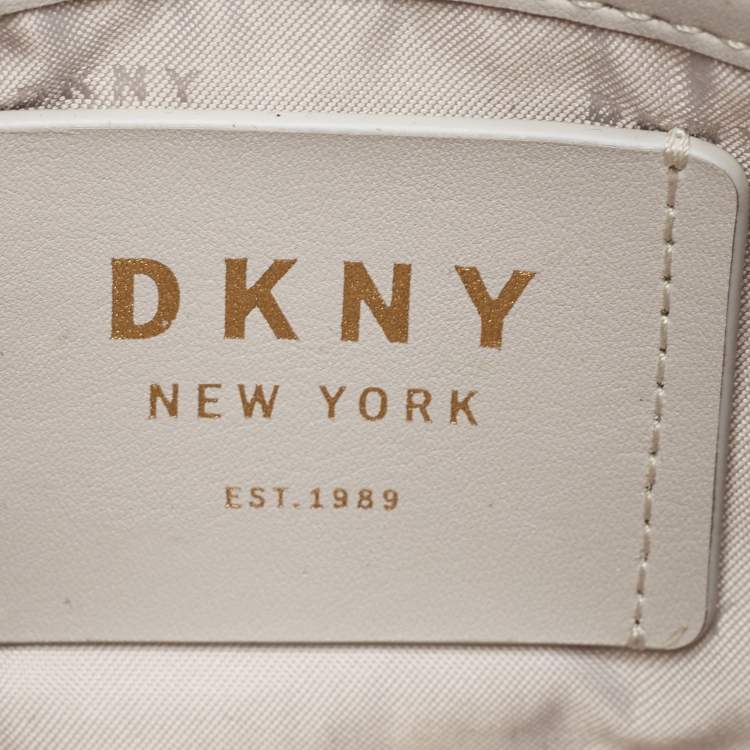Pre Owned DKNY Blue Leather Paige Satchel
