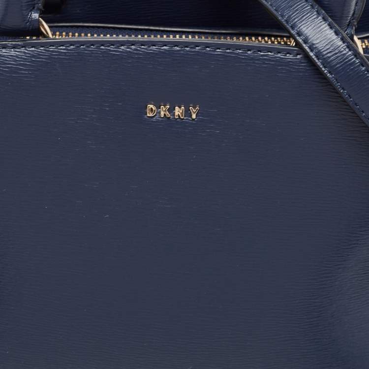 Pre Owned DKNY Blue Leather Paige Satchel