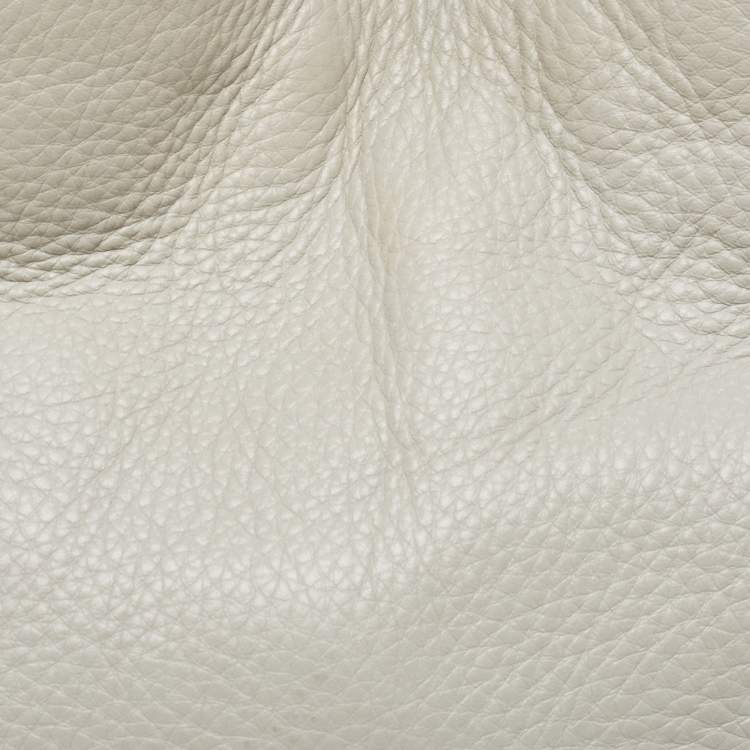 Pre Owned DKNY Grey Leather Charm Hobo