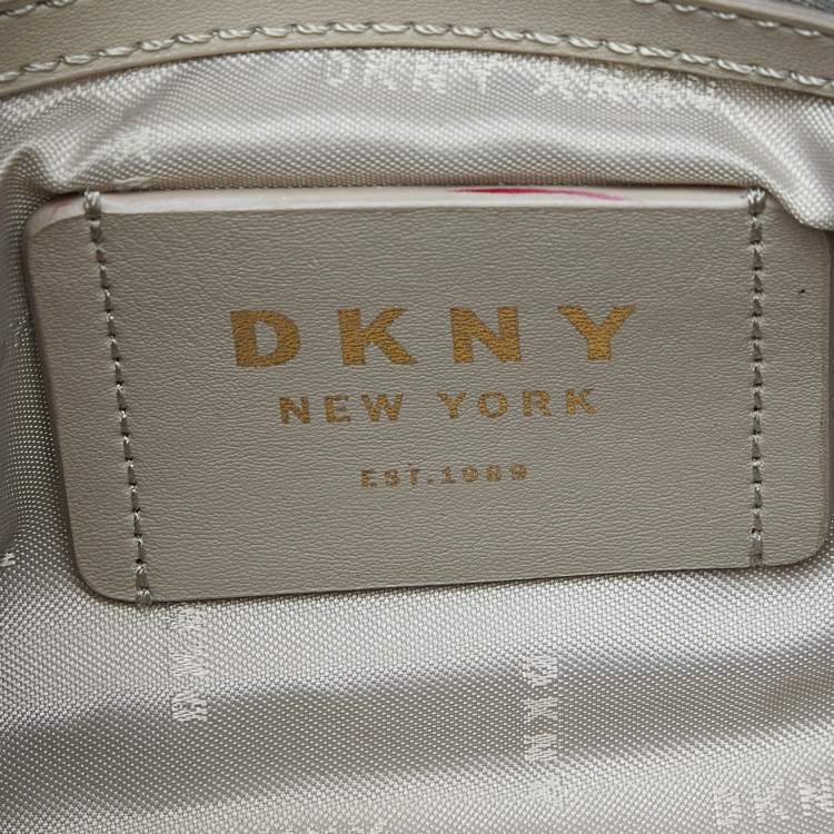 Pre Owned DKNY Tan Leather Greenwich Crossbody Bag