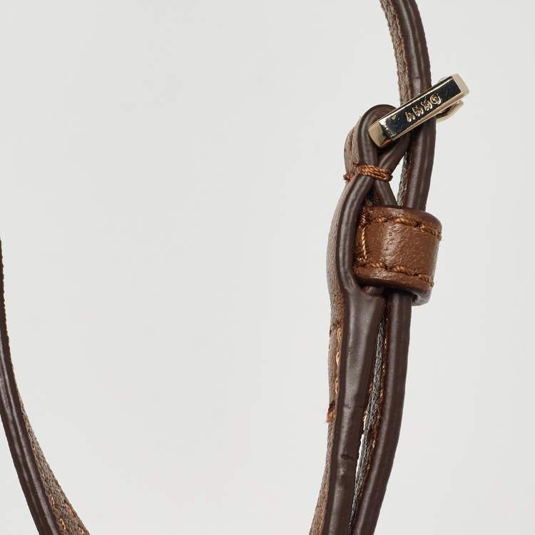 مملوكة مسبقًا DKNY Brown Leather Phone Crossbody Bag