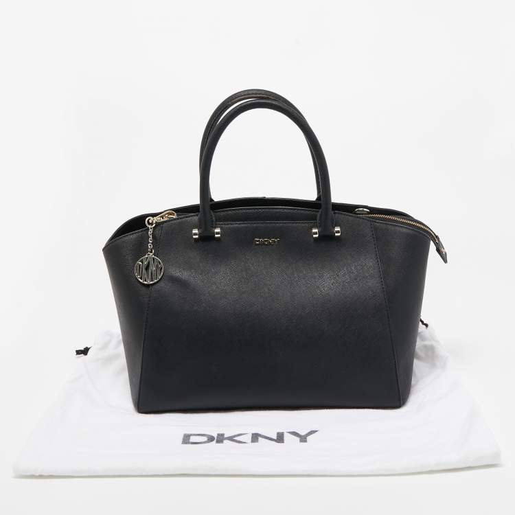 Pre Owned DKNY Black Leather Bryant Park Satchel