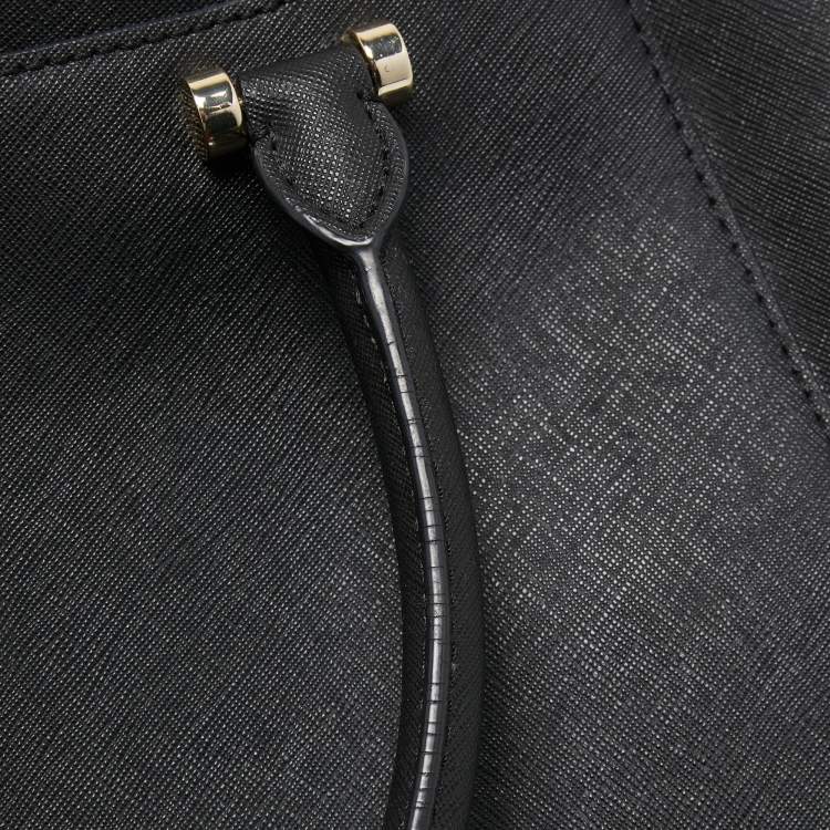 Pre Owned DKNY Black Leather Bryant Park Satchel