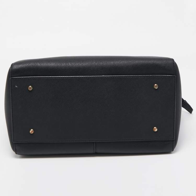 Pre Owned DKNY Black Leather Bryant Park Satchel