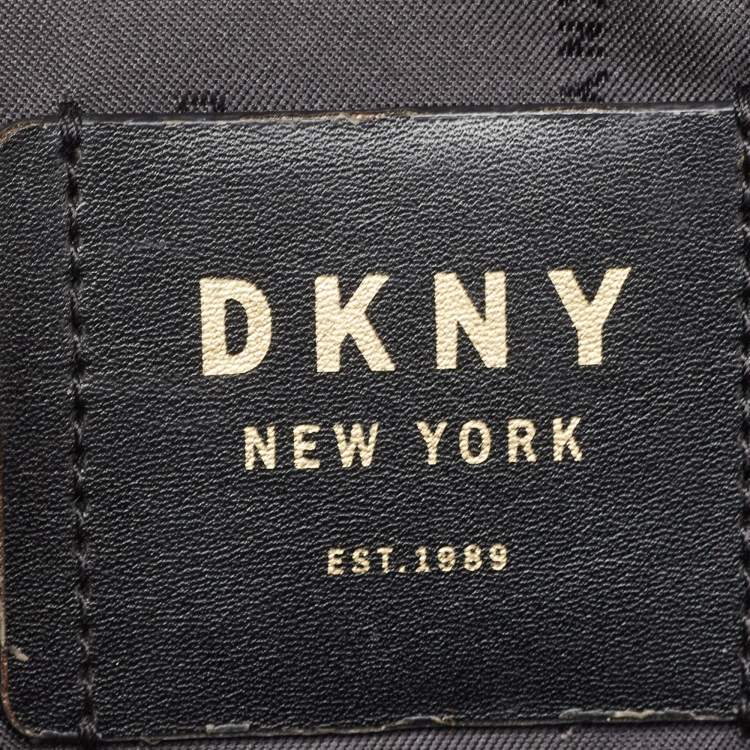 Pre Owned DKNY Black Leather Dome Satchel