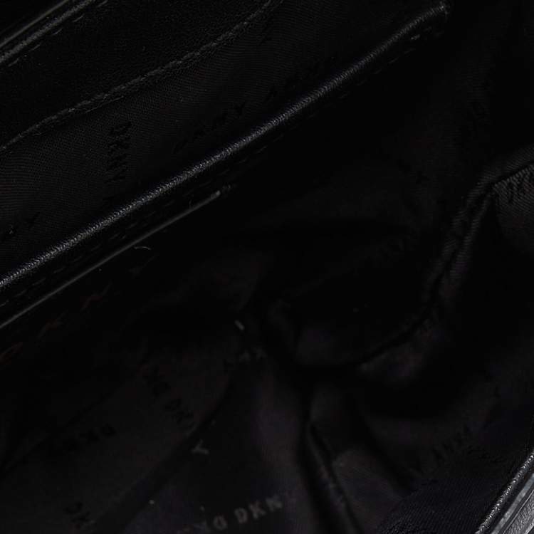 Pre Owned DKNY Tricolor Embossed Leather Small Alexa Backpack