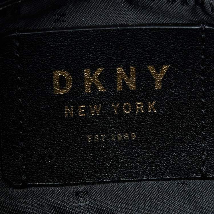 Pre Owned Dkny Black Leather Elissa Crossbody Bag