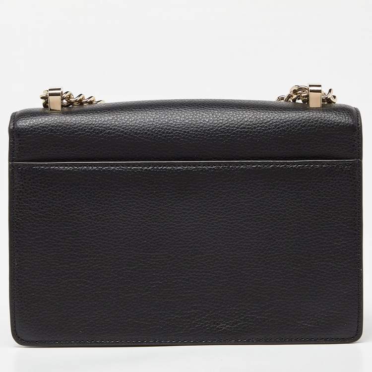 Pre Owned Dkny Black Leather Elissa Crossbody Bag