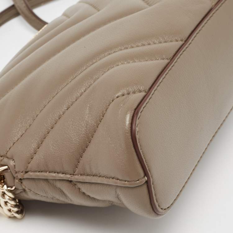 Pre Owned Dkny Olive Green Chevron Leather Madison Dome Crossbody Bag