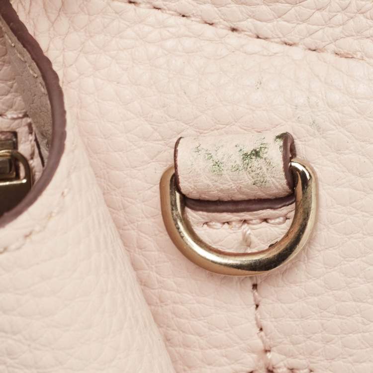 Pre Owned DKNY Pink Pebble Leather Noho Tote