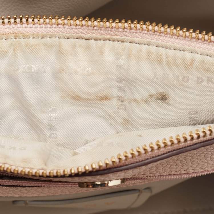 Pre Owned DKNY Pink Pebble Leather Noho Tote