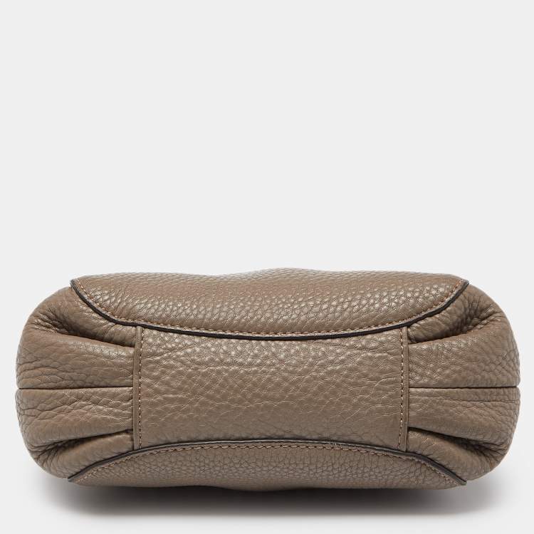 Pre Owned DKNY Beige Leather Chain Shoulder Bag