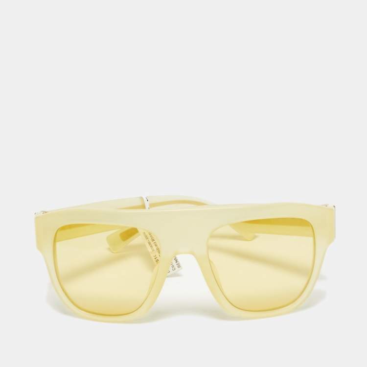 Pre Owned Dolce & Gabbana Yellow DG4398-F Square  Sunglasses