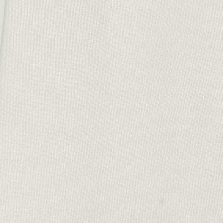Pre Owned Dolce & Gabbana White Satin Slim Tie 