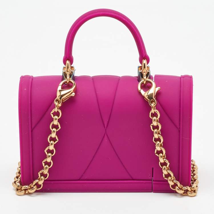 Pre Owned Dolce & Gabbana Pink Silicone Devotion Heart AirPods Case