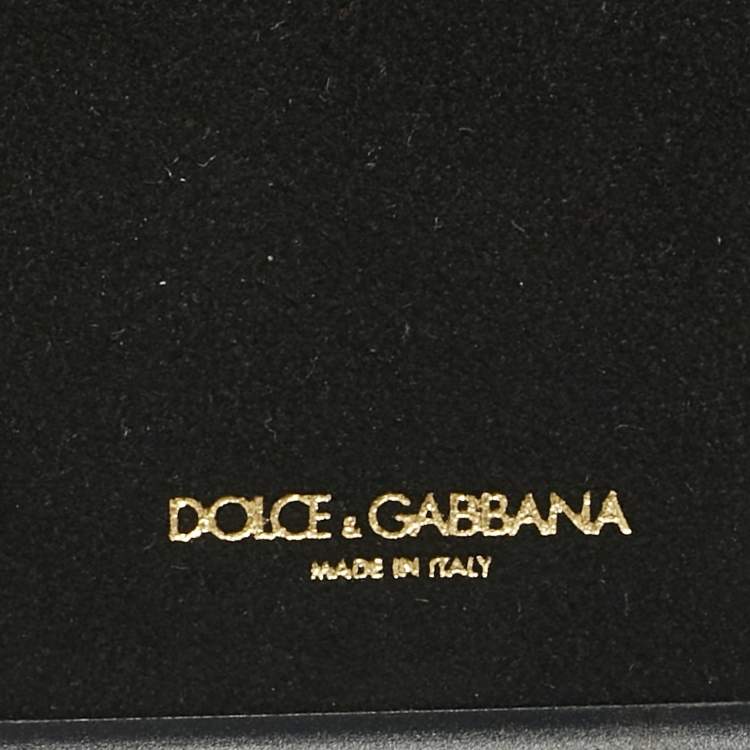 Pre Owned Dolce & Gabbana Multicolor Fruit Print Leather Crystal Embellished iPhone 7 Plus Case