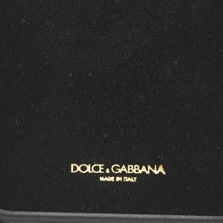 Pre Owned Dolce & Gabbana Multicolor Fruit Print Leather Crystal Embellished iPhone 7 Plus Case