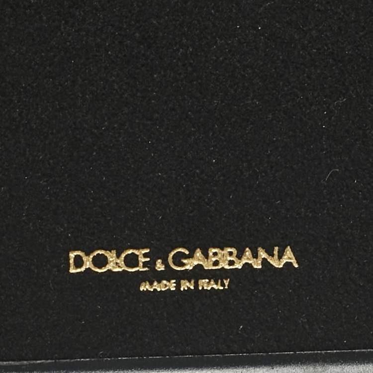 Pre Owned Dolce & Gabbana Multicolor Fruit Print Leather Crystal Embellished iPhone 7 Plus Case