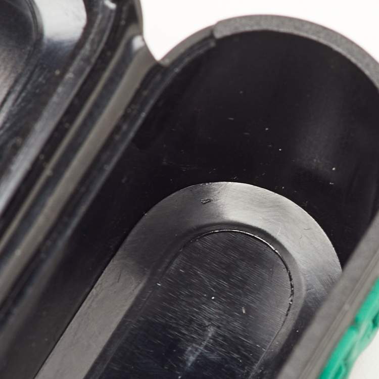 Pre Owned Dolce & Gabbana Logo Black/Green Rubber AirPods Pro Case