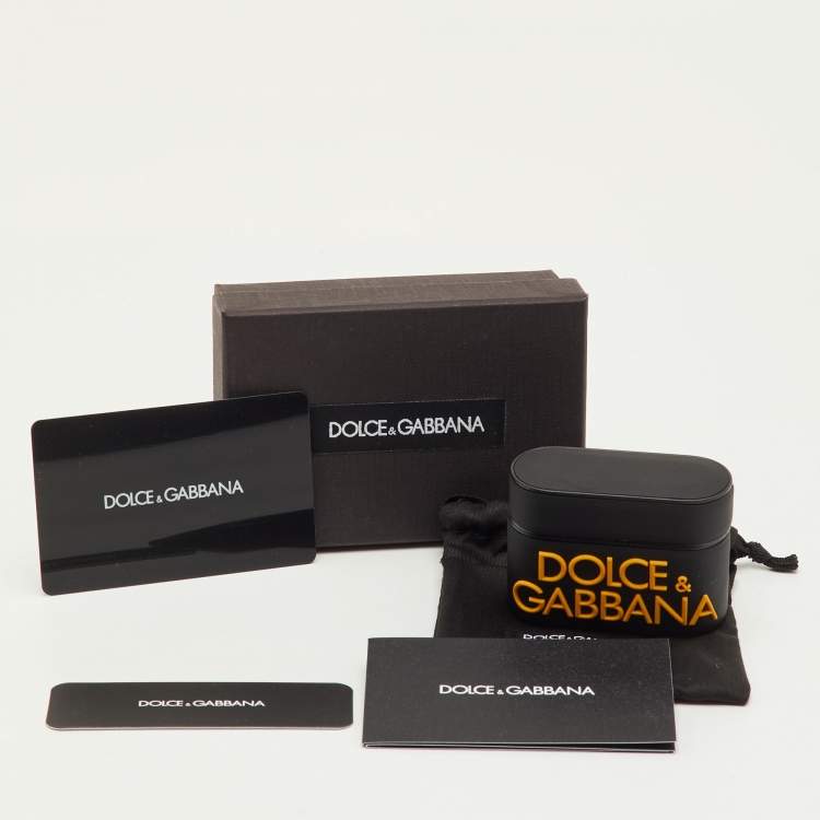 Pre Owned جراب ايربودز برو دولتشي أند غابانا مطاط شعار أسود/أصفر