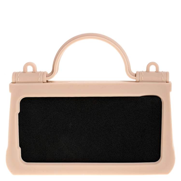 Pre Owned Dolce & Gabbana Peach Rubber Sicily iPhone X - XS Chain Case