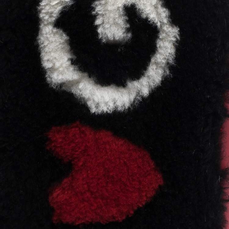 Pre Owned Dolce & Gabbana Red/Black Sherling Logo iPhone X Case