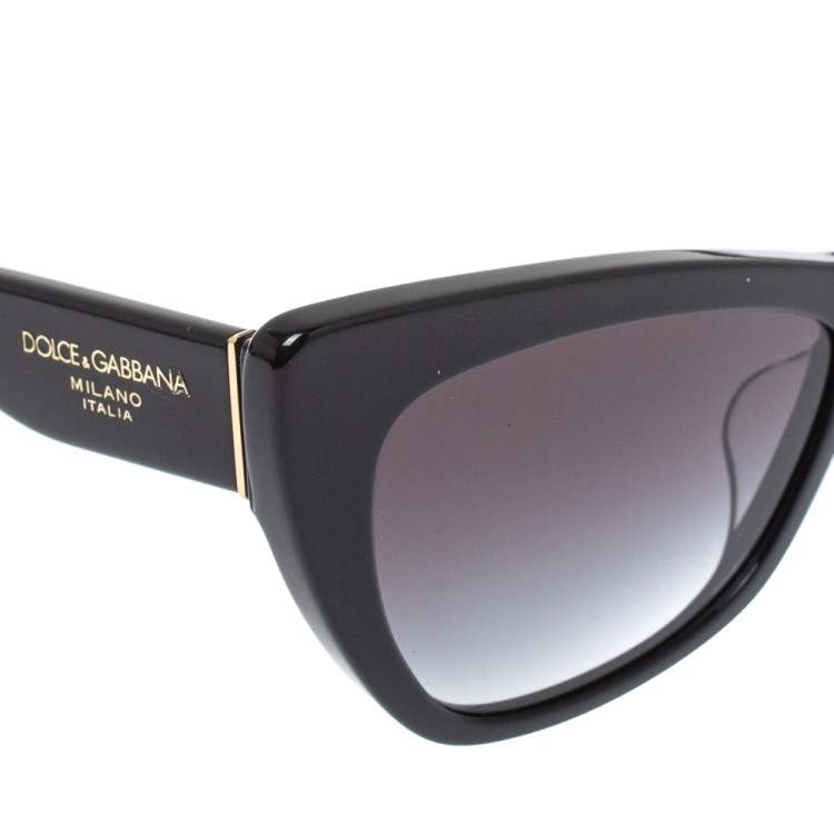 Pre Owned Dolce & Gabbana Black/ Grey Gradient DG 4370 - F 501/8G Cat Eye Sunglasses