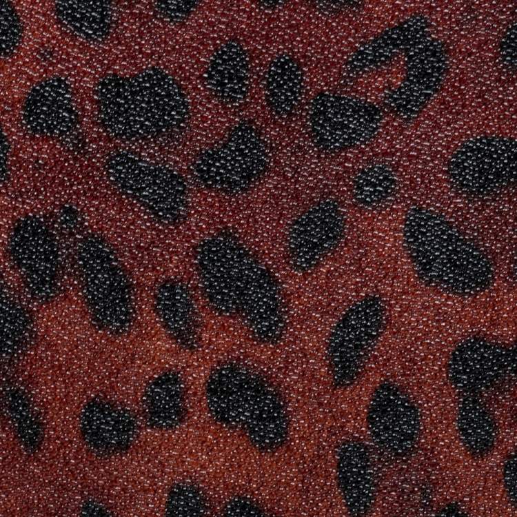 Pre Owned Dolce & Gabbana Black/Brown Leopard Print Coated Canvas iPad 2 Case