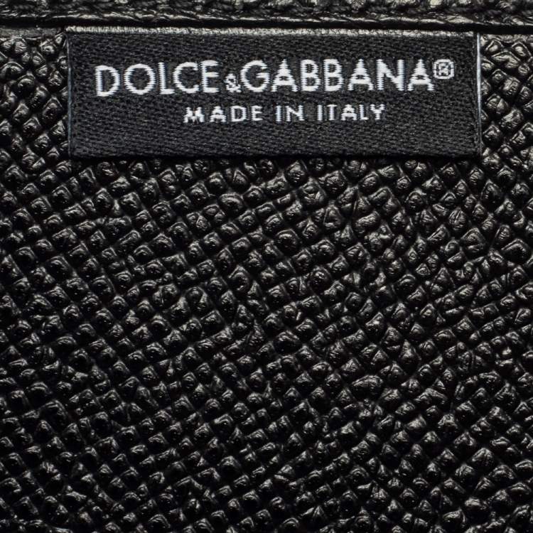 Pre Owned Dolce & Gabbana Brown/Black Animal Print Coated Canvas Passport Holder