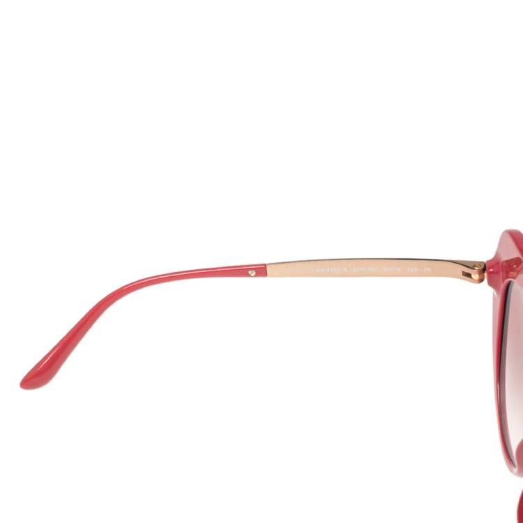 Pre Owned Dolce & Gabbana Pink DG4307-B Gradient Cat Eye Sunglasses