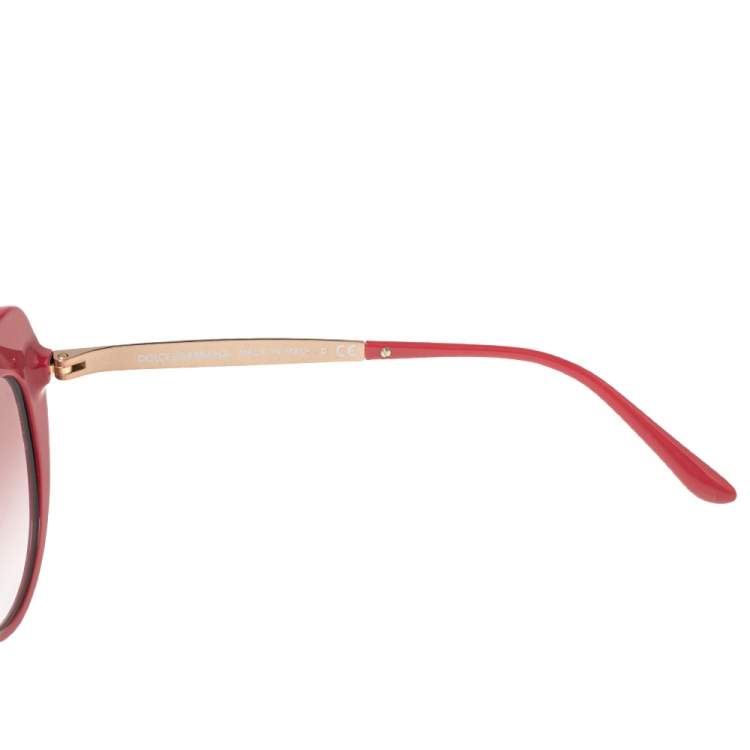 Pre Owned Dolce & Gabbana Pink DG4307-B Gradient Cat Eye Sunglasses