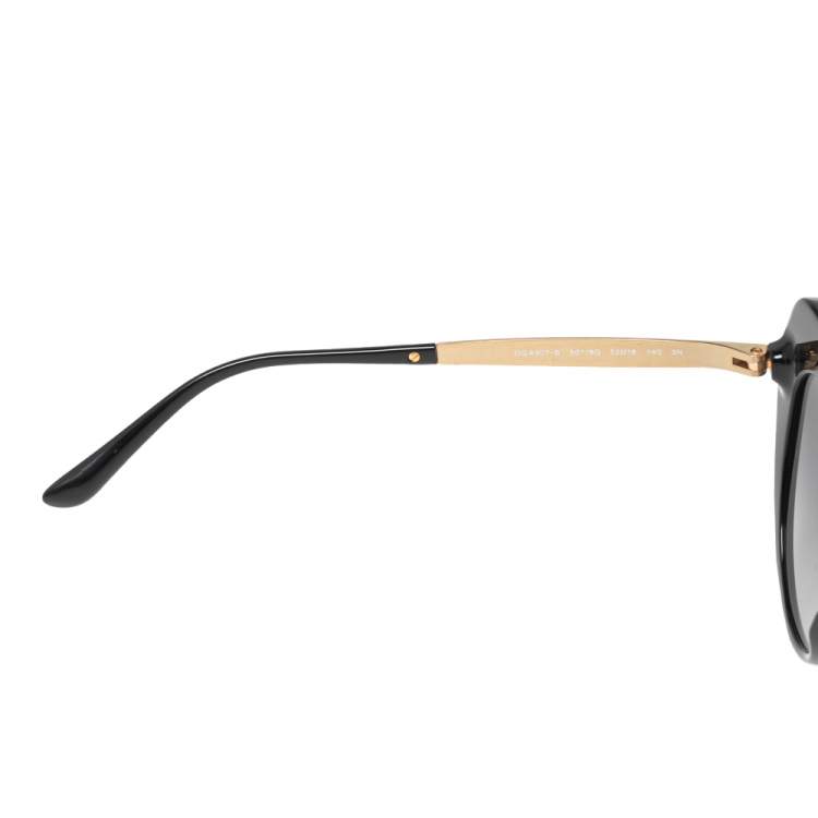 مملوكة مسبقًا Dolce & Gabbana Black DG4307 Gradient Cat Eye Sunglasses